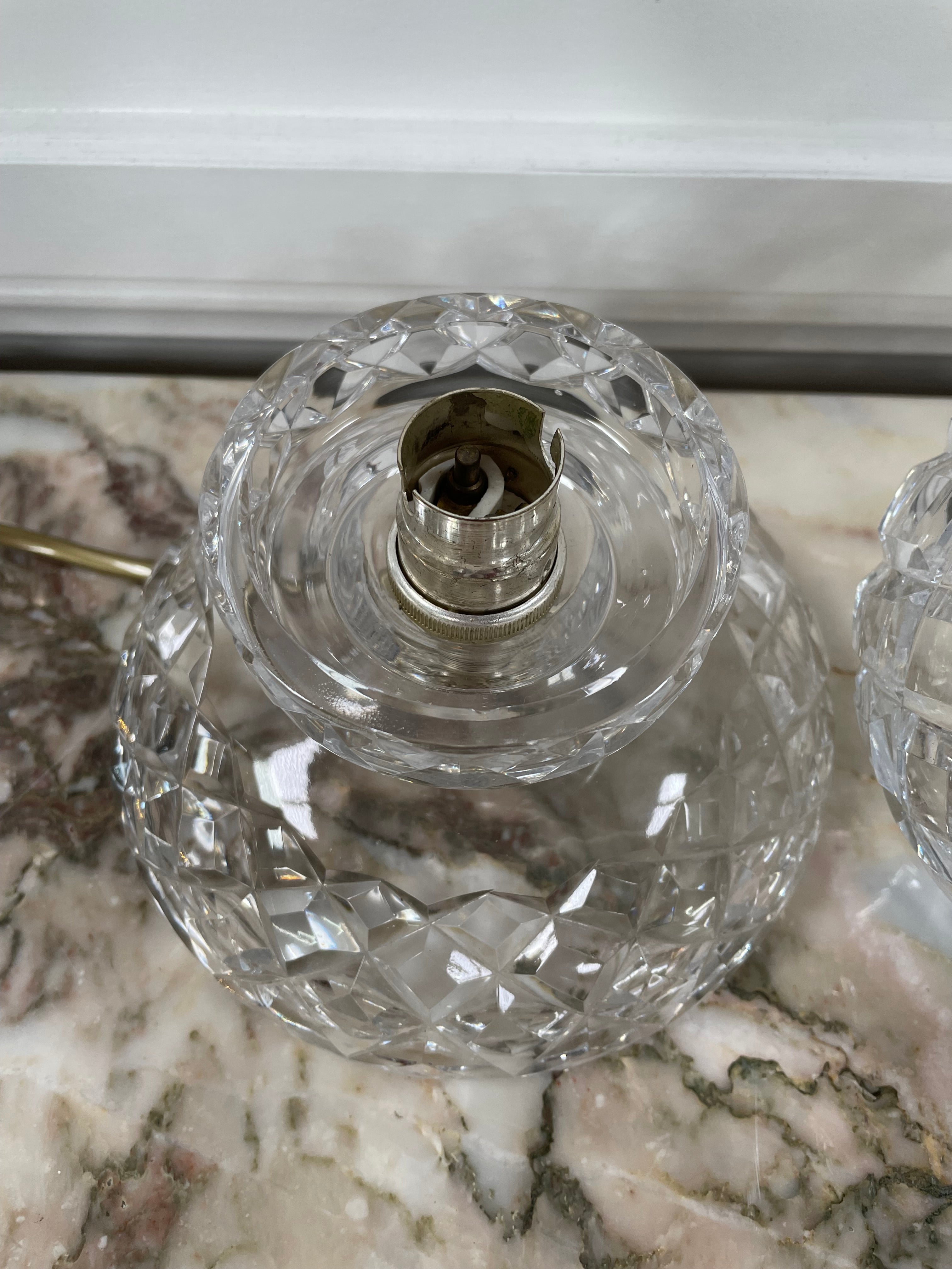 Fabulous Vintage Crystal Round Lamp | Antique & Vintage | Moonee Ponds Antiques | Australia Wide