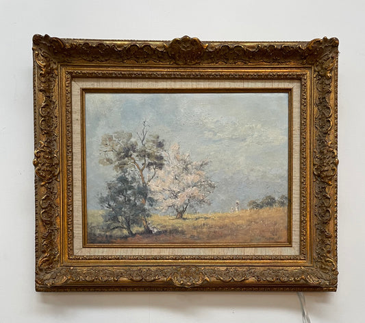 Beautiful Oil On Board Landscape Painting