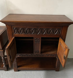 French Oak Gothic Style Buffet | Antique & Vintage | Moonee Ponds Antiques | Australia Wide Delivery