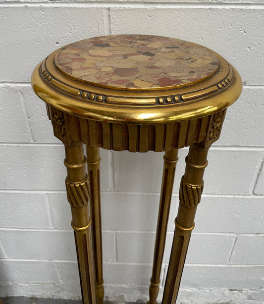 Stylish Art deco Marble Top Pedestal