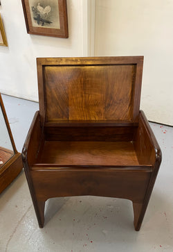 Lovely Figured Walnut Piano/Sewing Stool | Antique & Vintage | Moonee Ponds Antiques | Australia Wide Delivery