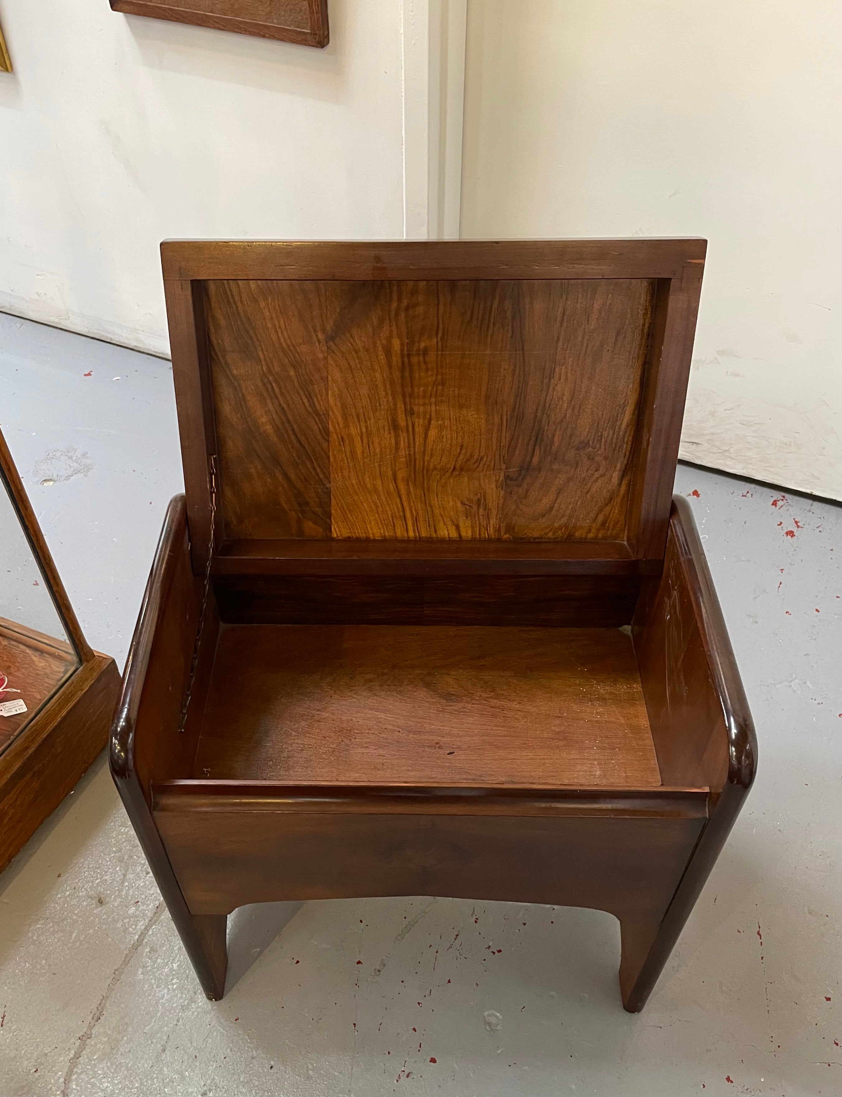 Lovely Figured Walnut Piano/Sewing Stool | Antique & Vintage | Moonee Ponds Antiques | Australia Wide Delivery
