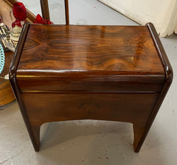 Lovely Figured Walnut Piano/Sewing Stool | Antique & Vintage | Moonee Ponds Antiques | Australia Wide Delivery