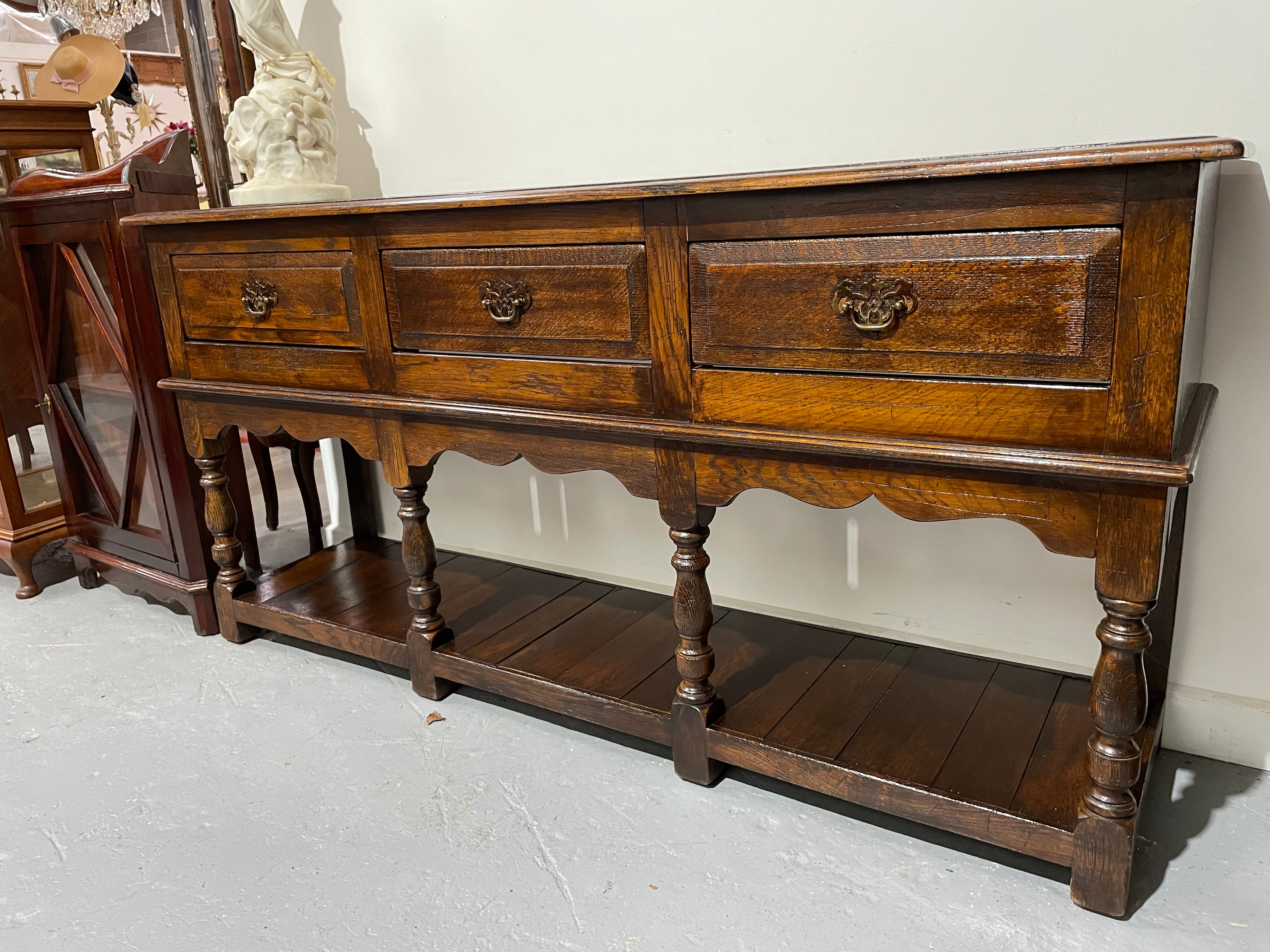 Very Desirable Oak Dresser Base | Antique & Vintage | Moonee Ponds Antiques | Australia Wide Delivery