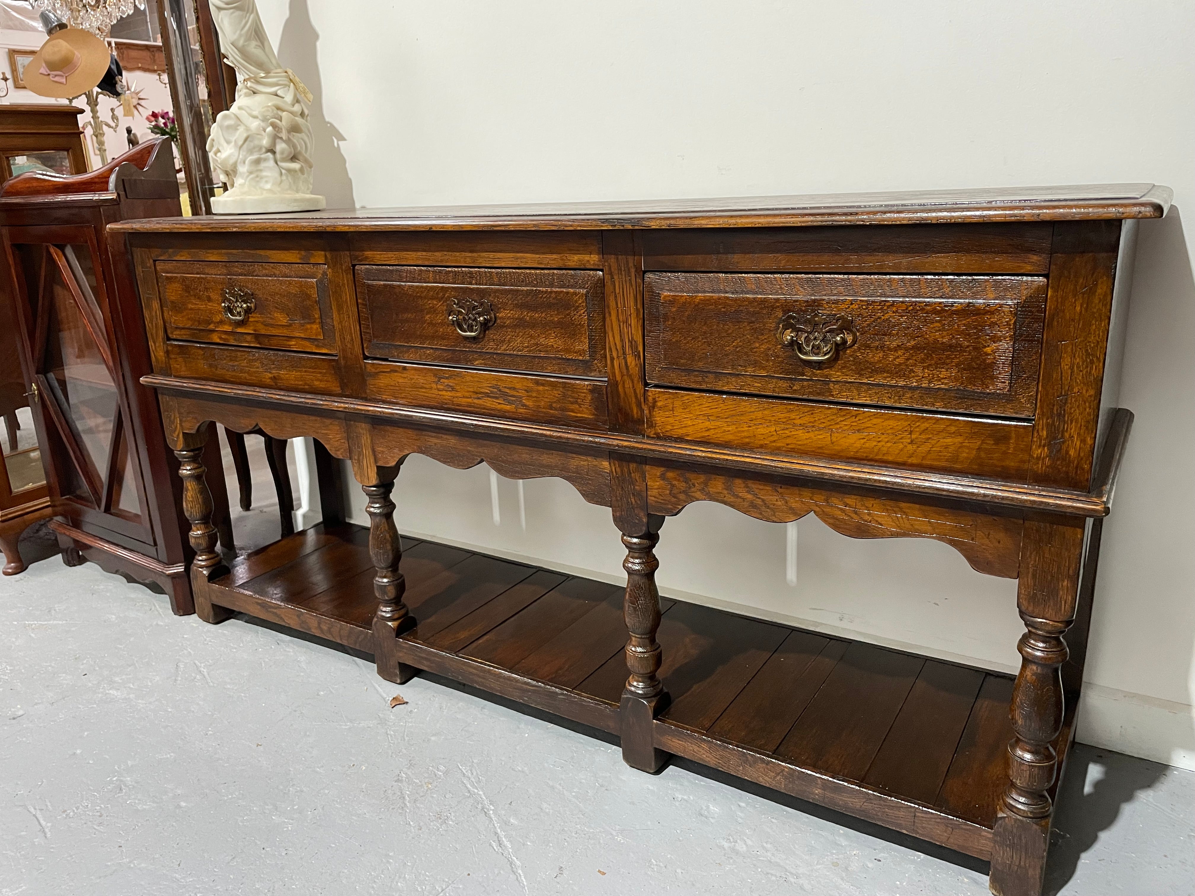 Very Desirable Oak Dresser Base | Antique & Vintage | Moonee Ponds Antiques | Australia Wide Delivery