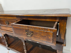 Very Desirable Oak Dresser Base | Antique & Vintage | Moonee Ponds Antiques | Australia Wide Delivery