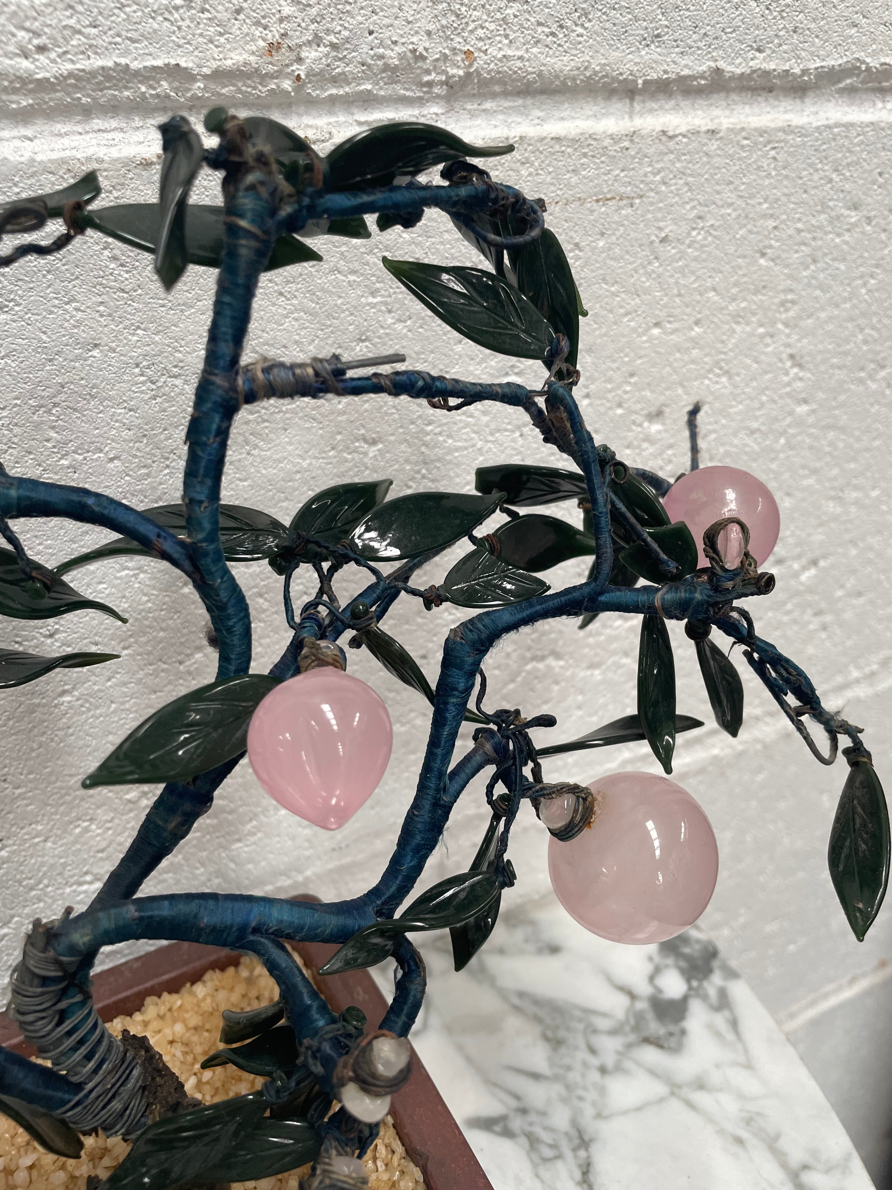 Vintage Glass Cherry Blossom Bonsai Tree in Pot | Antique & Vintage | Moonee Ponds Antiques | Australia Wide Delivery