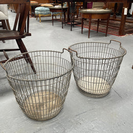 Large French Wire Harvesting Basket