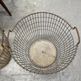 Large French Wire Harvesting Basket