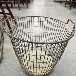 Large French Wire Harvesting Basket