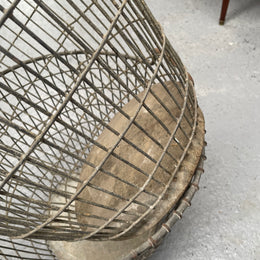 Large French Wire Harvesting Basket