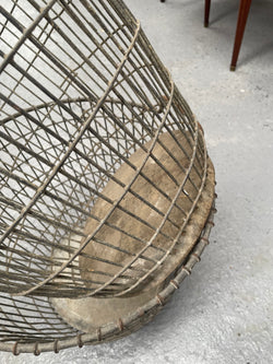 Large French Wire Harvesting Basket | Antique & Vintage | Moonee Ponds Antiques | Australia Wide Delivery