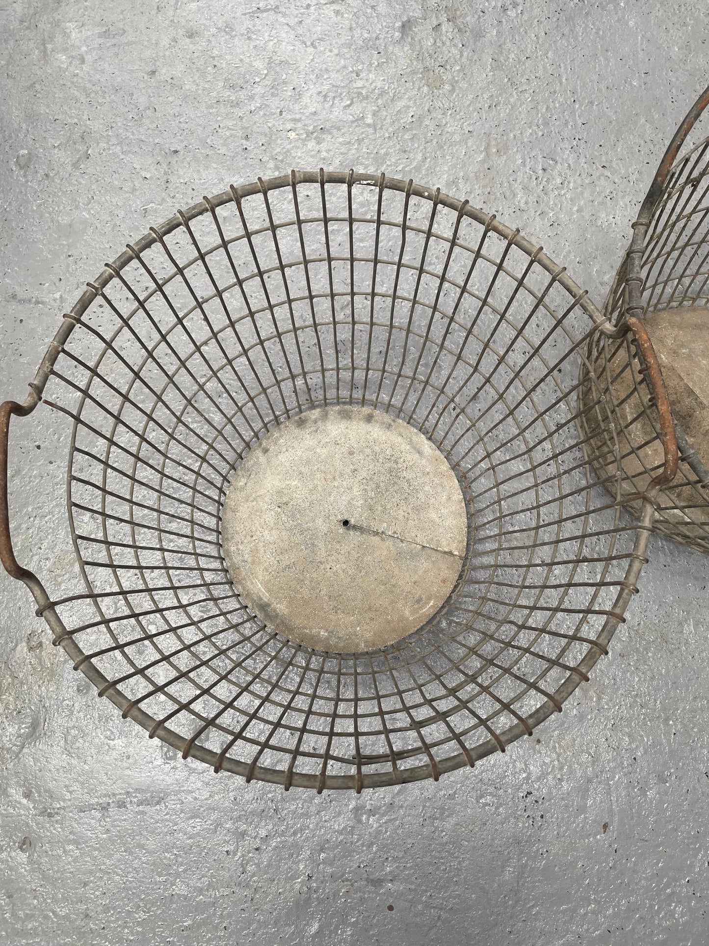 Large French Wire Harvesting Basket