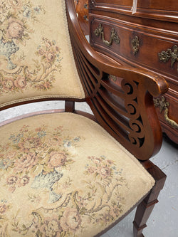 Beautiful Mahogany Inlaid Georgian Style Armchair | Antique & Vintage | Moonee Ponds Antiques | Australia Wide Delivery