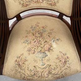 Beautiful Mahogany Inlaid Georgian Style Armchair