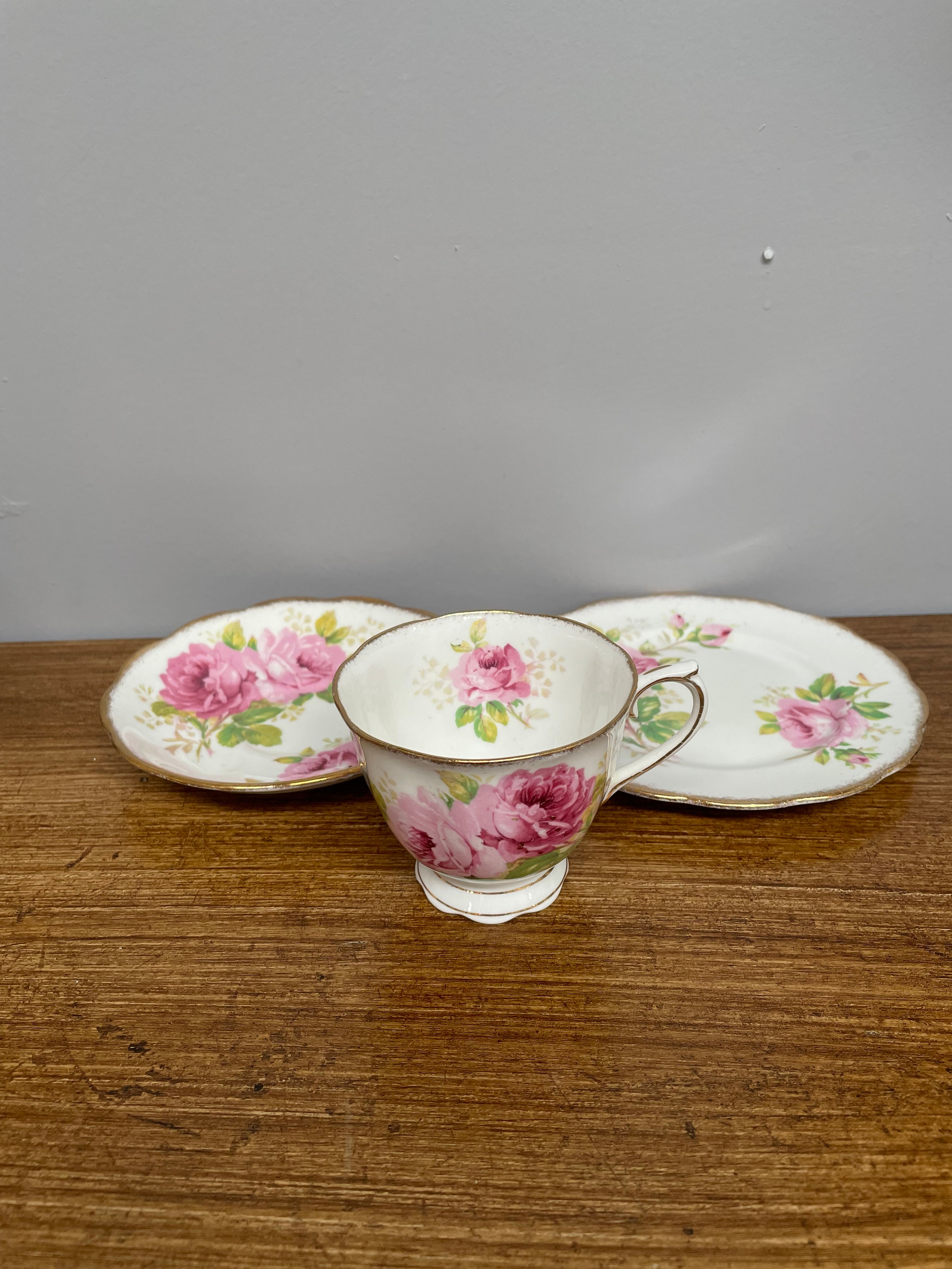 Royal Albert American Beauty Trio | Antique & Vintage | Moonee Ponds Antiques | Australia Wide Delivery