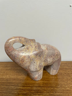 Vintage Carved Stone Zimbabwe Elephant | Antique & Vintage | Moonee Ponds Antiques | Australia Wide Delivery