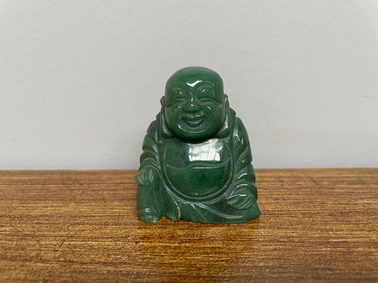 Vintage Chinese Green Jade Buddha
