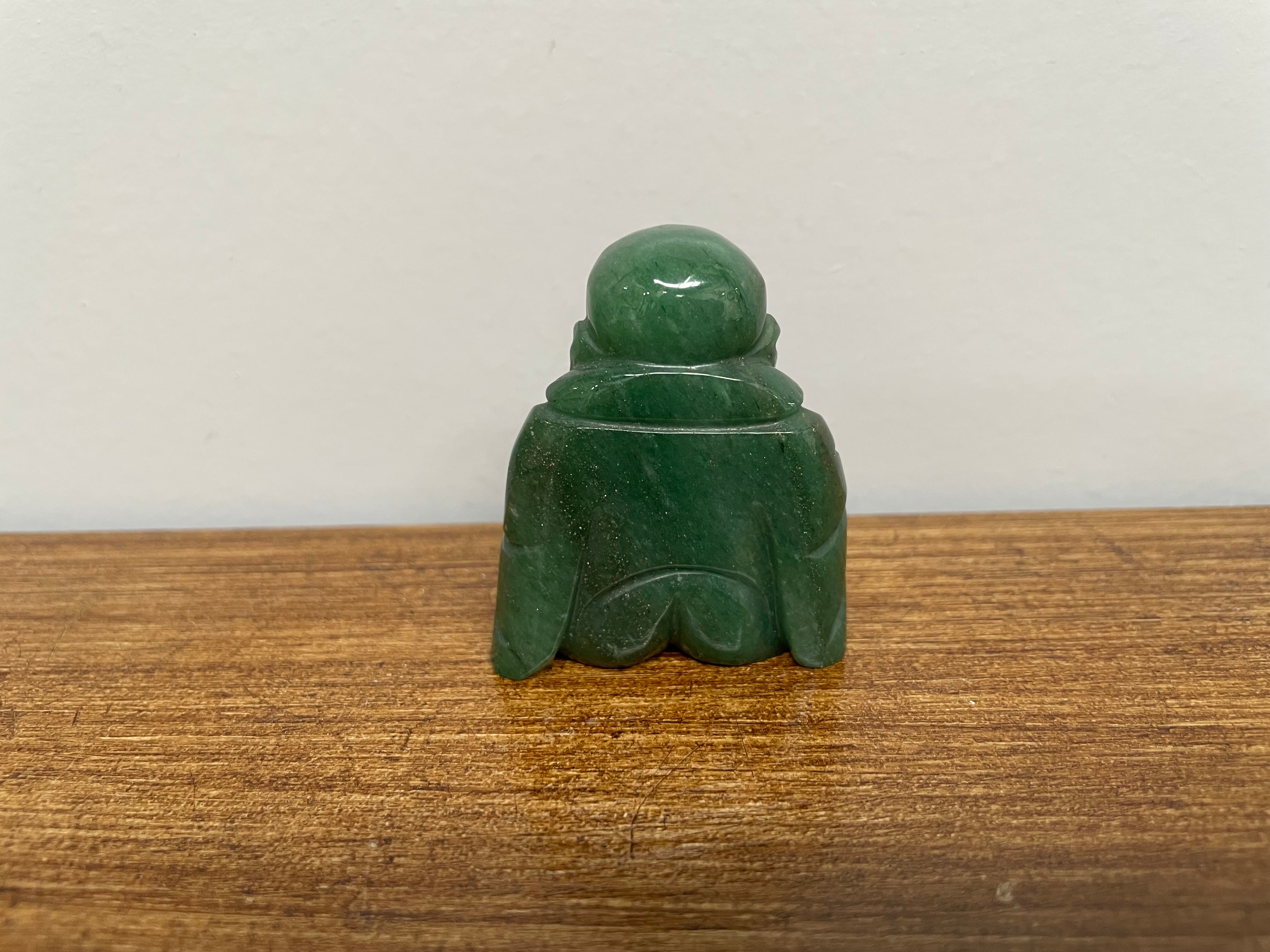 Vintage Chinese Green Jade Buddha