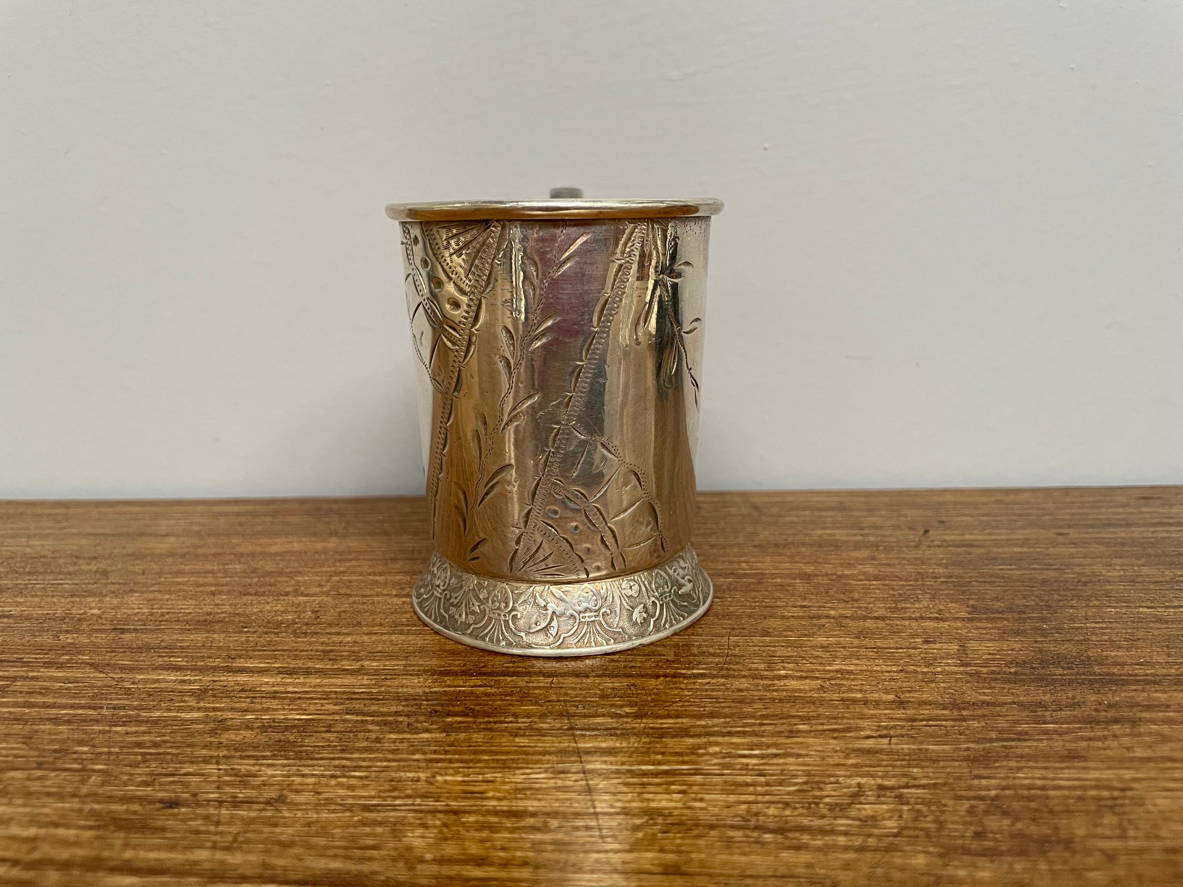 Good Quality Victorian Silver Plate Christening Cup | Antique & Vintage | Moonee Ponds Antiques | Australia Wide Delivery
