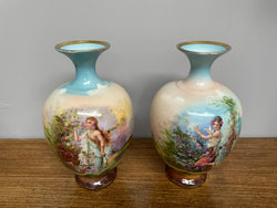 Pair of Pretty Antique Austrian Vases | Antique & Vintage | Moonee Ponds Antiques | Australia Wide Delivery