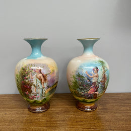 Pair of Pretty Antique Austrian Vases