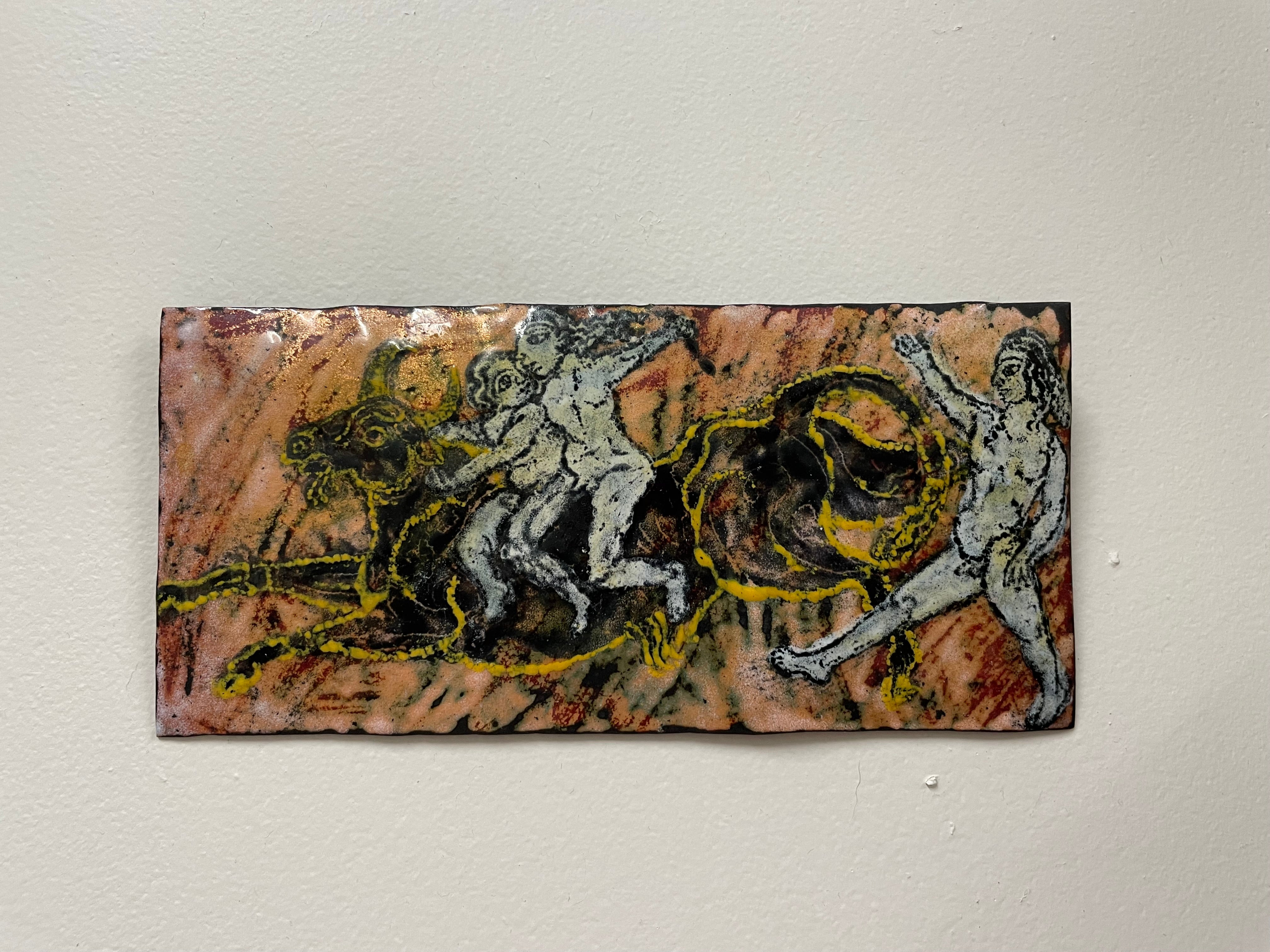 Vintage Enamel On Copper Plaque | Antique & Vintage | Moonee Ponds Antiques | Australia Wide Delivery