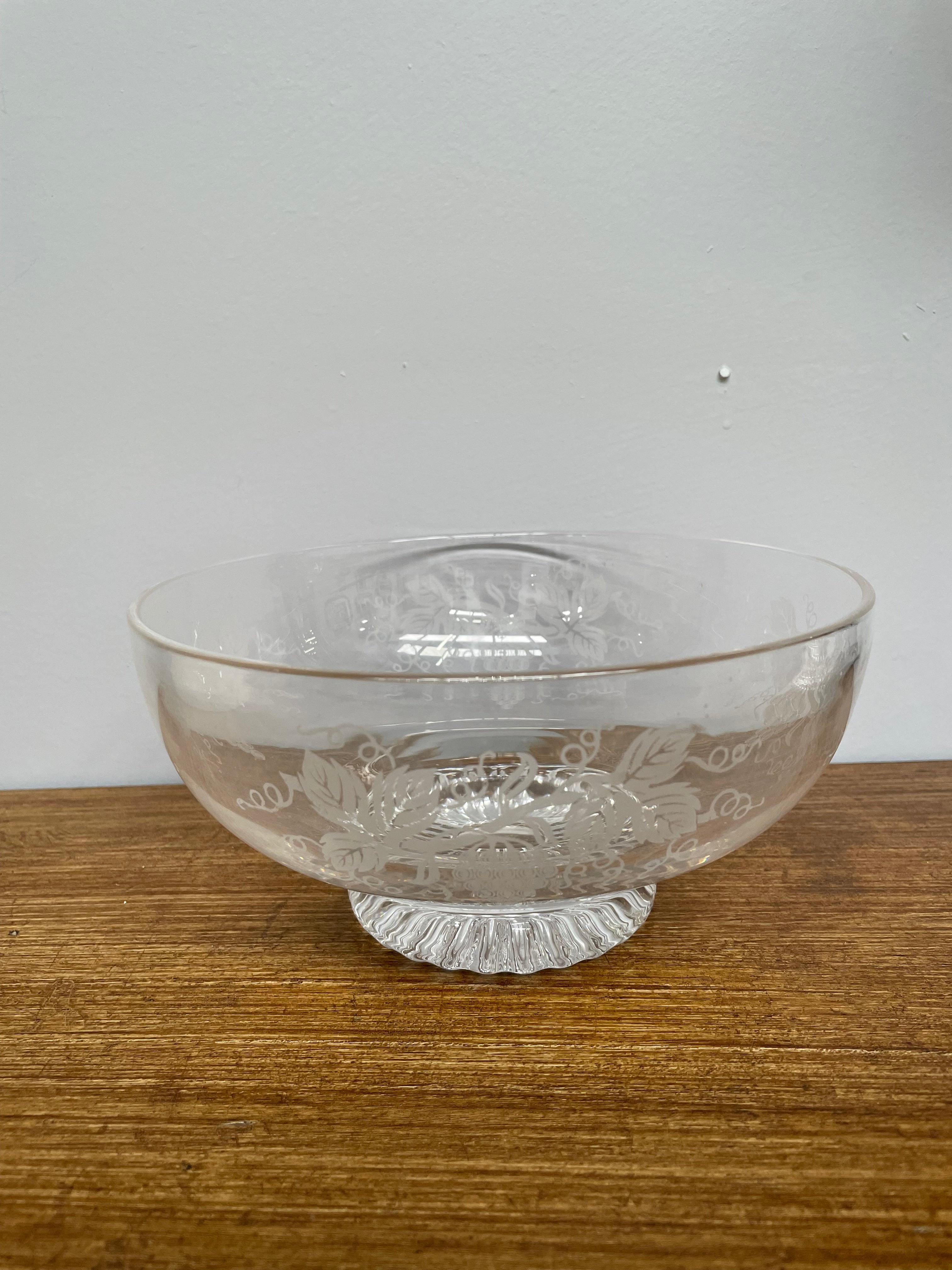 Large Stuart Crystal Bowl | Antique & Vintage | Moonee Ponds Antiques | Australia Wide Delivery