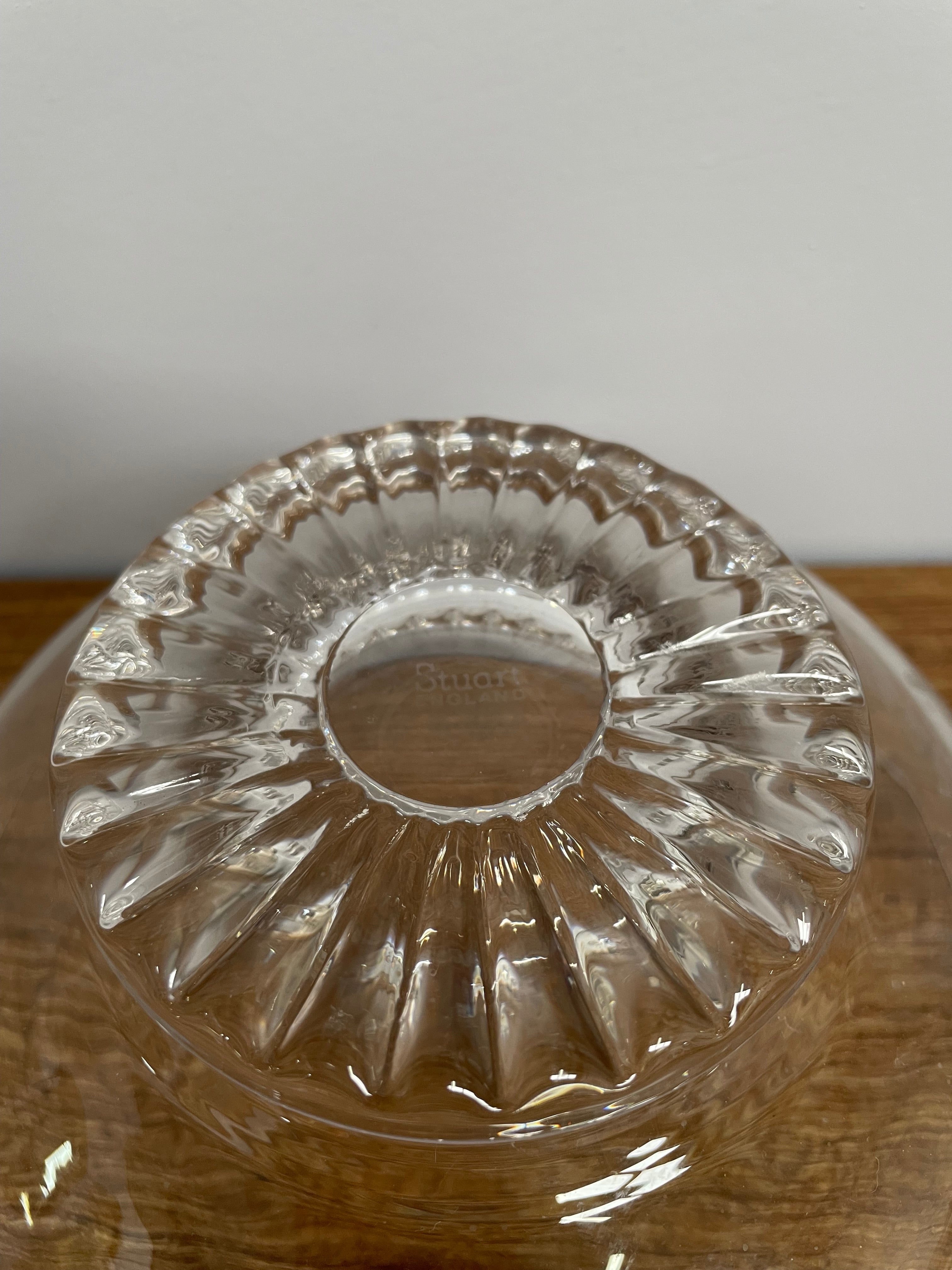 Large Stuart Crystal Bowl | Antique & Vintage | Moonee Ponds Antiques | Australia Wide Delivery