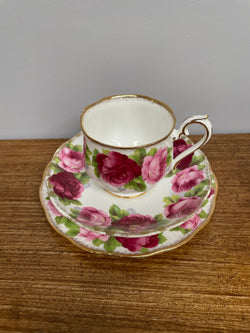 Royal Albert Old English Rose Trio | Antique & Vintage | Moonee Ponds Antiques | Australia Wide Delivery