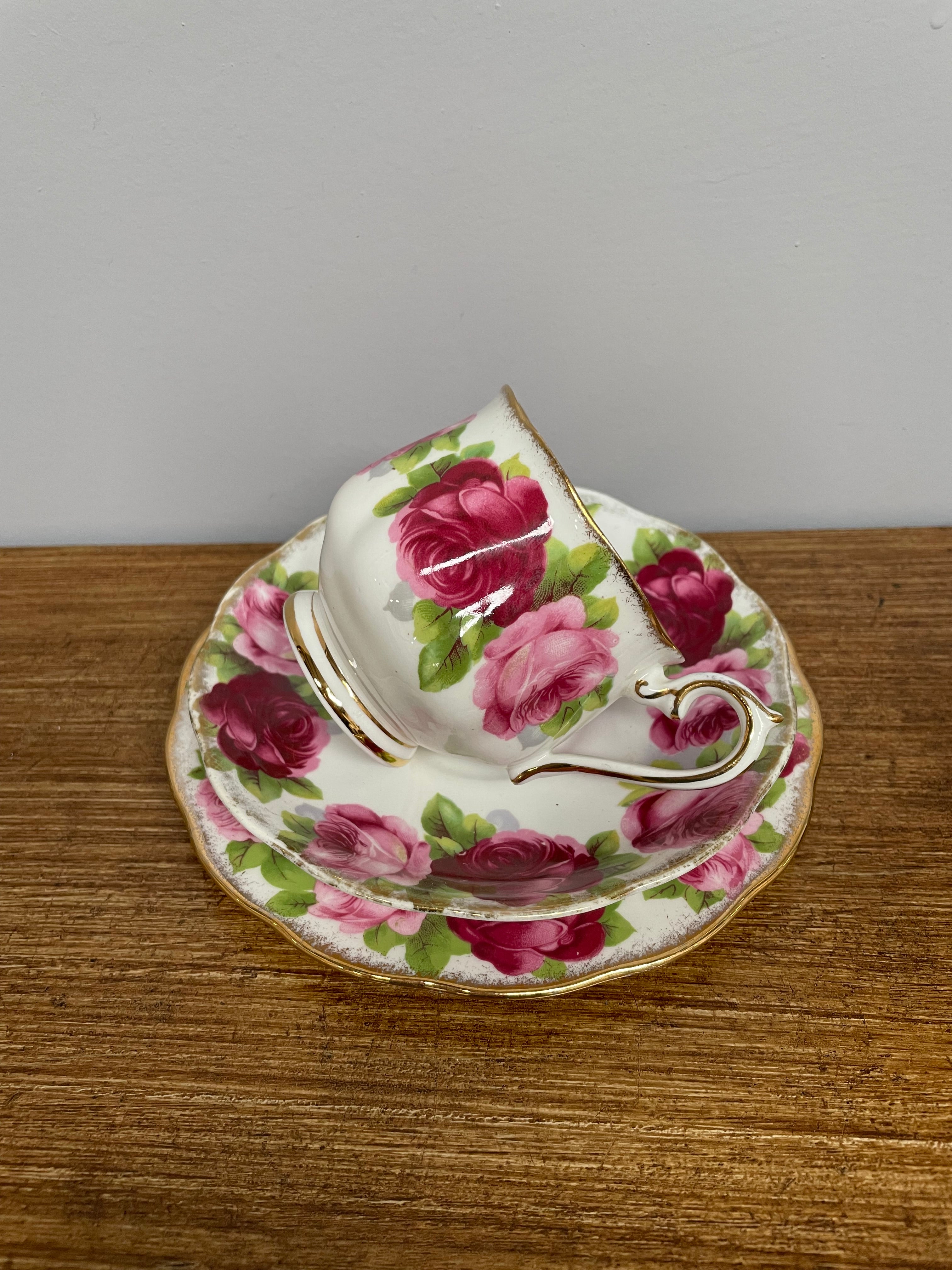 Royal Albert Old English Rose Trio