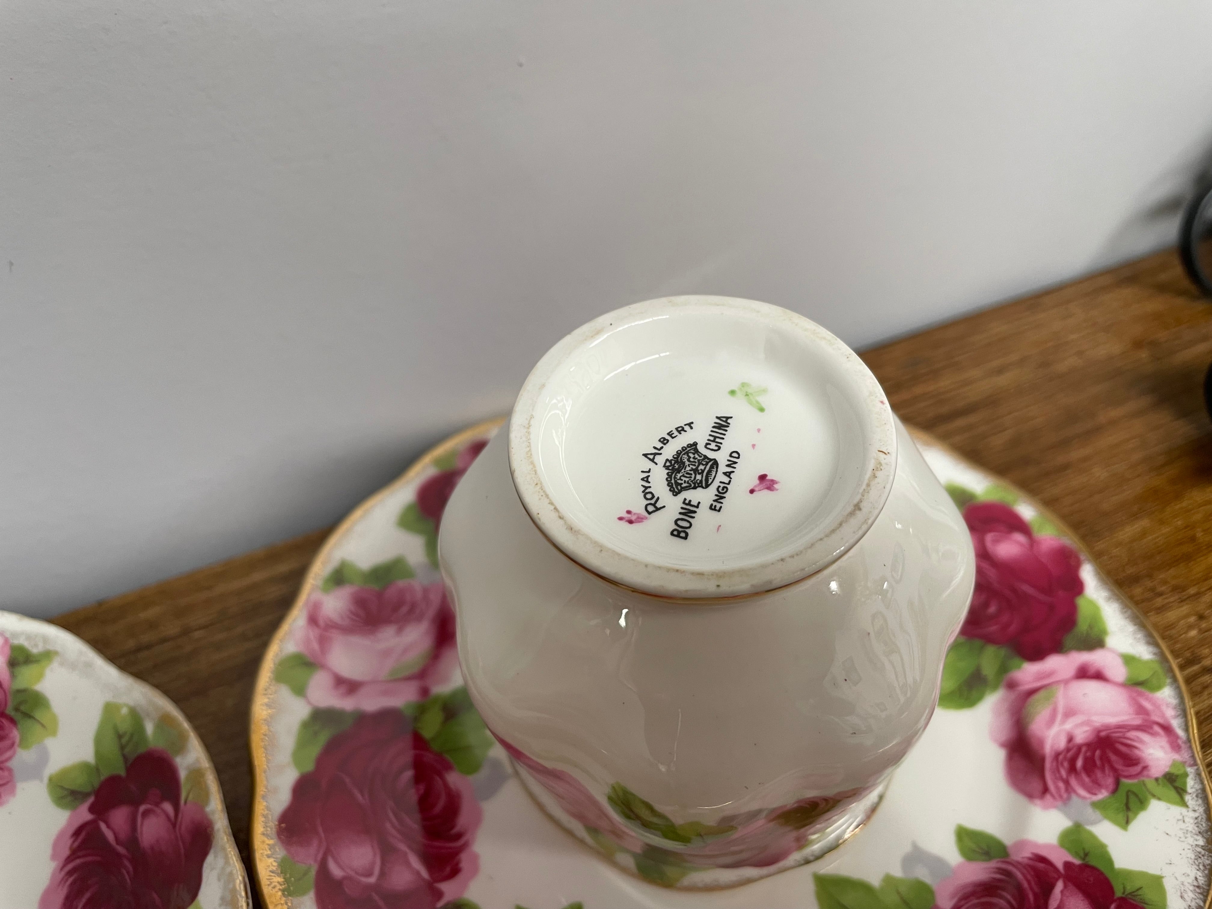 Royal Albert Old English Rose Trio | Antique & Vintage | Moonee Ponds Antiques | Australia Wide Delivery