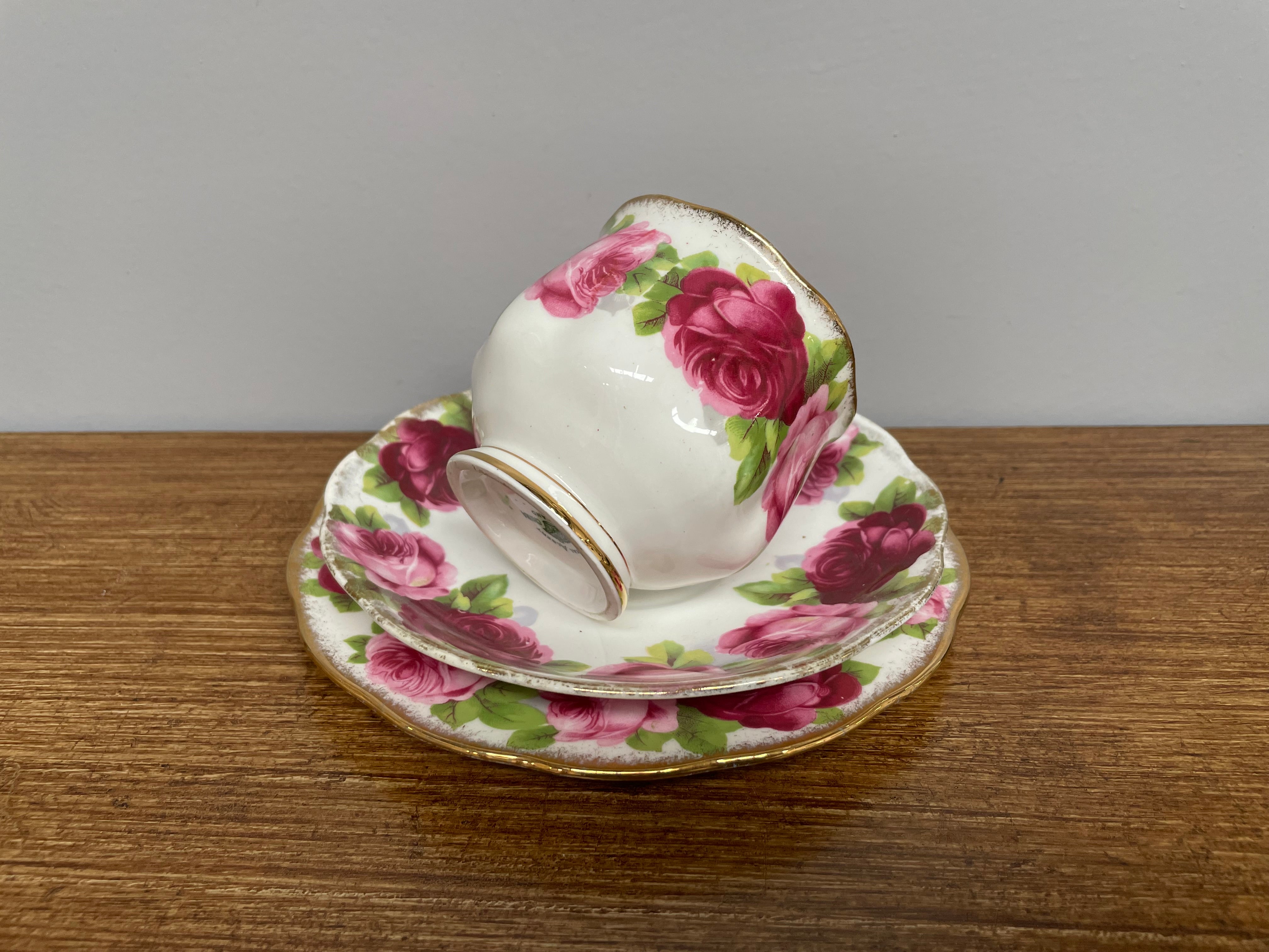 Royal Albert Old English Rose Trio | Antique & Vintage | Moonee Ponds Antiques | Australia Wide Delivery