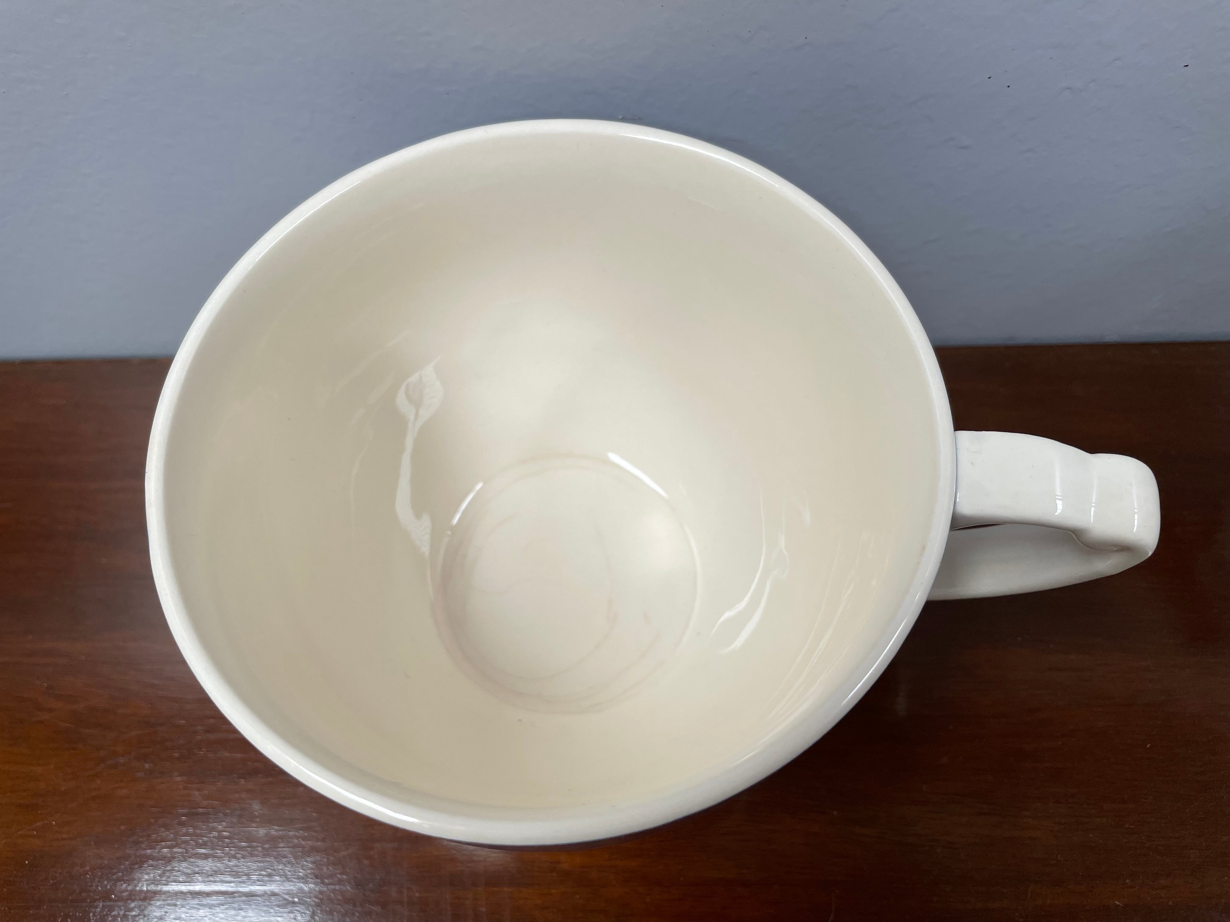 T G GREEN Blue & White Very Large Breakfast Cup | Antique & Vintage | Moonee Ponds Antiques | Australia Wide Delivery