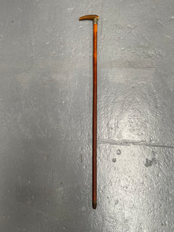 Antique Walking Stick With a Bone Handle EPNS Engraved Mount | Antique & Vintage | Moonee Ponds Antiques | Australia Wide Delivery