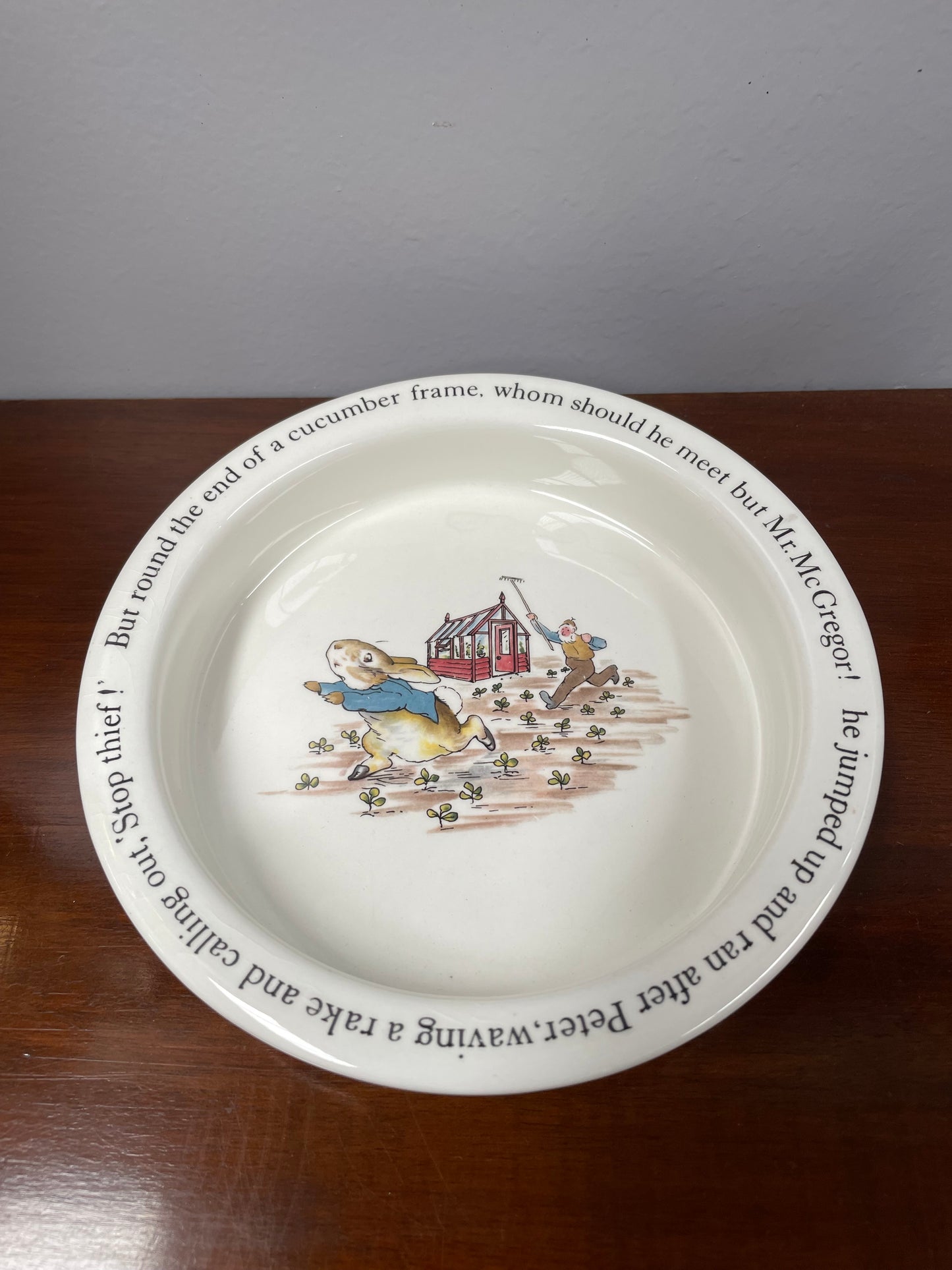 Vintage Wedgwood Peter Rabbit Beatrix Potter Children's Bowl Dish