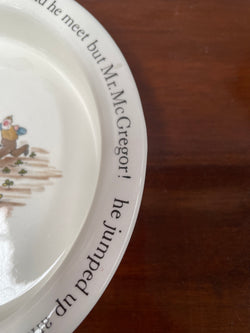 Vintage Wedgwood Peter Rabbit Beatrix Potter Children's Bowl Dish | Antique & Vintage | Moonee Ponds Antiques | Australia Wide Delivery