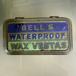 "Bells" Waterproof Wax Vesta Match Tin