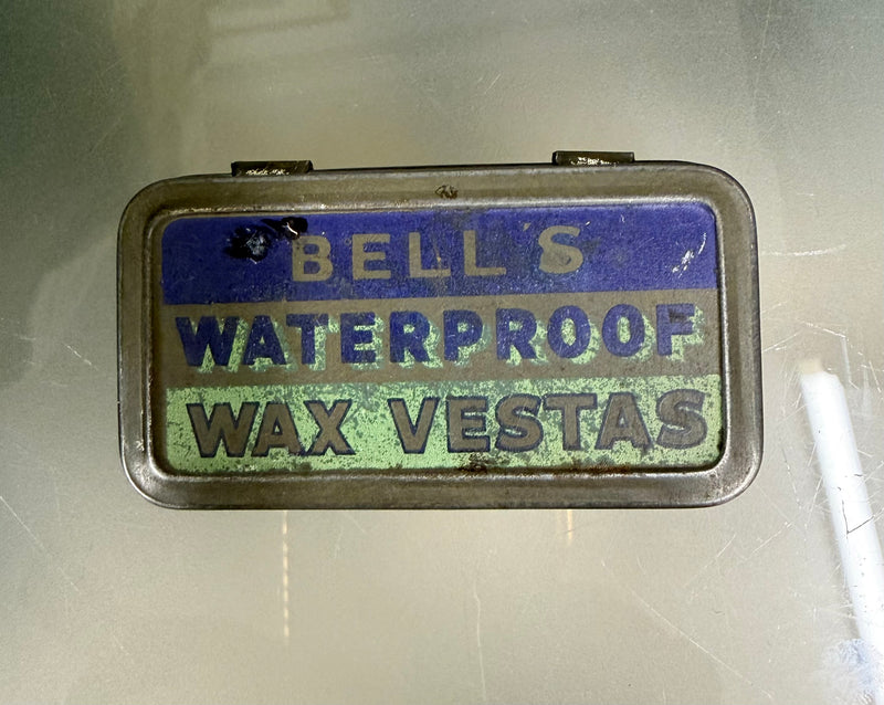 "Bells" Waterproof Wax Vesta Match Tin