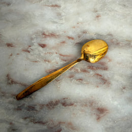 Vintage Norwegian Gilded Sterling Silver & Enamel Spoons