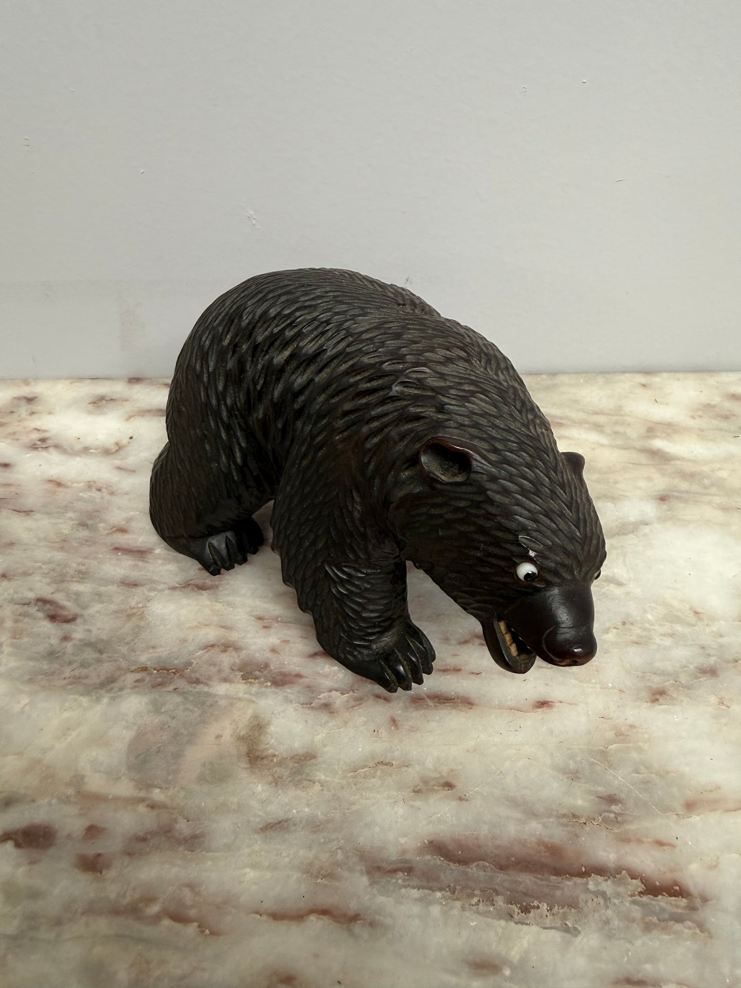 Vintage Carved Black Forest Bear