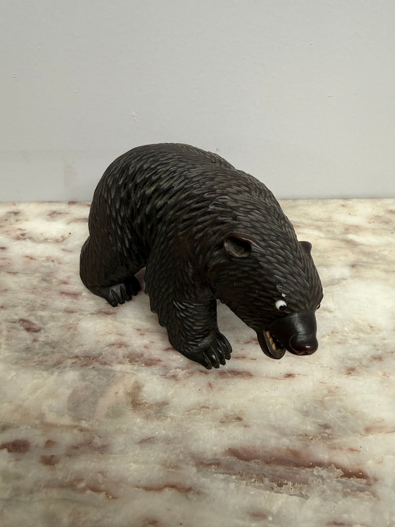 Vintage Carved Black Forest Bear