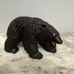 Vintage Carved Black Forest Bear