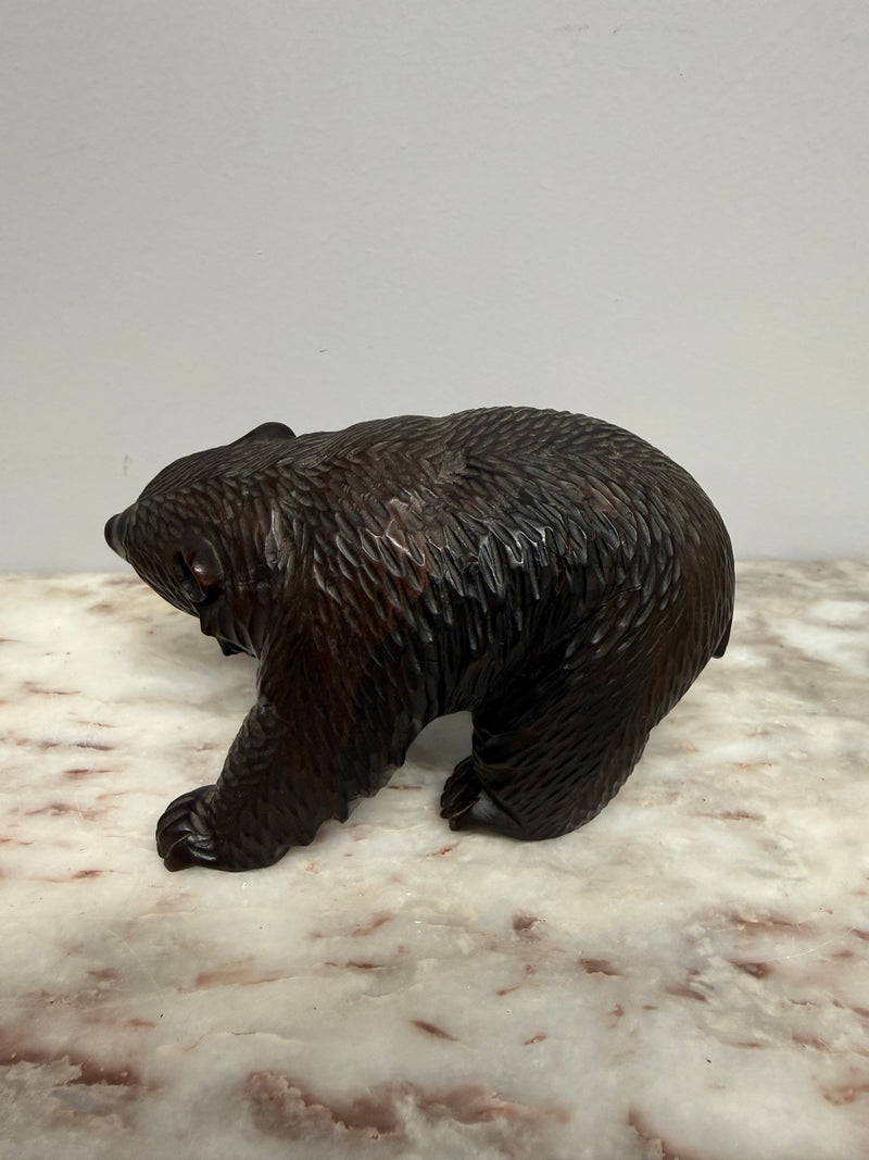 Vintage Carved Black Forest Bear