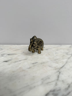 Vintage Silvered Brass Elephant Figure | Antique & Vintage | Moonee Ponds Antiques | Australia Wide Delivery