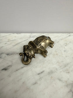 Vintage Silvered Brass Elephant Figure | Antique & Vintage | Moonee Ponds Antiques | Australia Wide Delivery