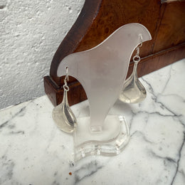 Pair Vintage Sterling Silver Drop Earrings