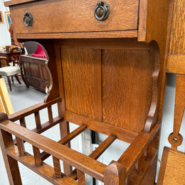 Impressive Arts & Crafts Oak Hallstand