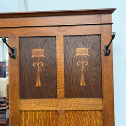Impressive Arts & Crafts Oak Hallstand