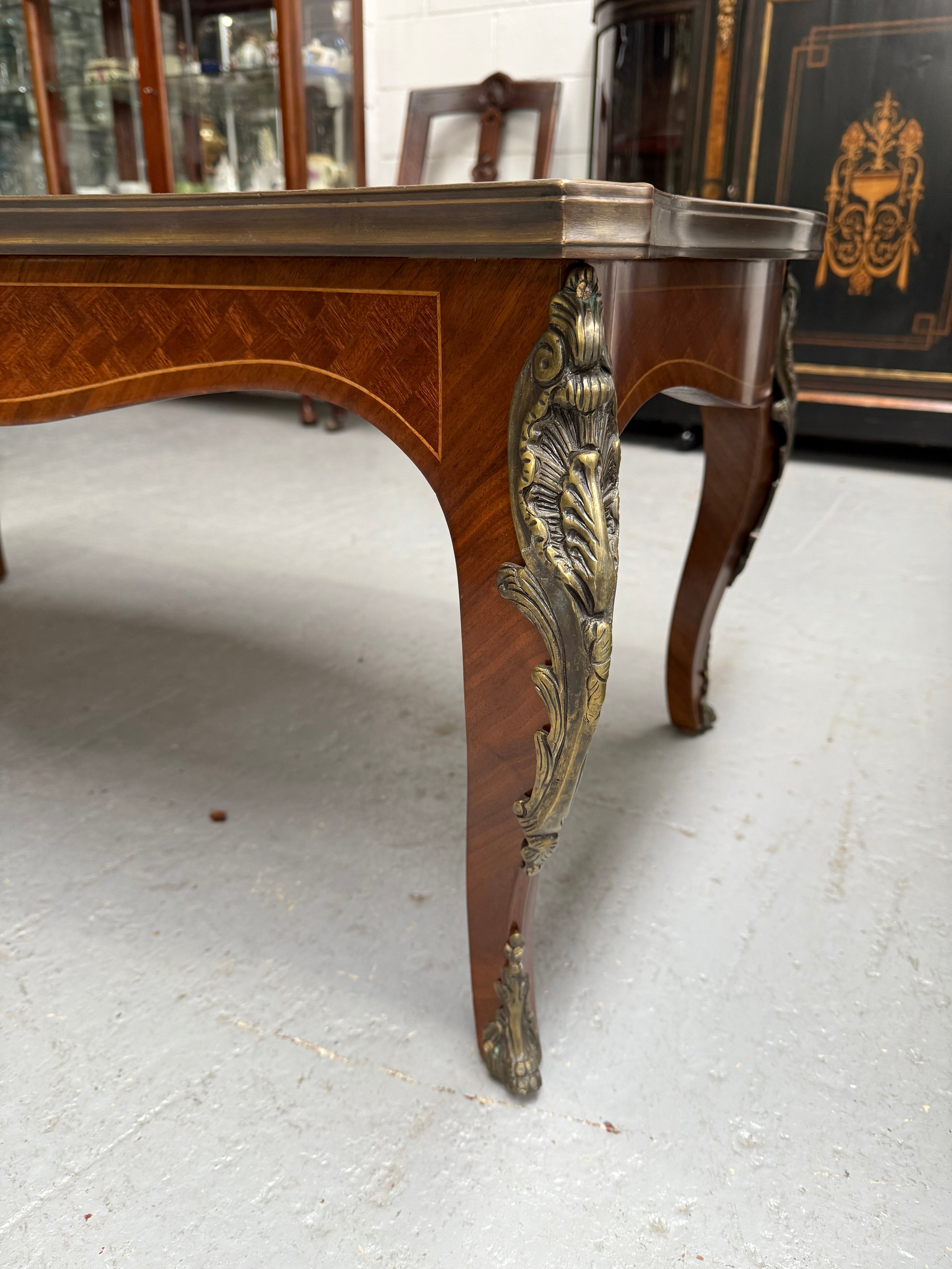 Impressive Louis XV Style Parquetry Top Coffee Table | Antique & Vintage | Moonee Ponds Antiques | Australia Wide Delivery
